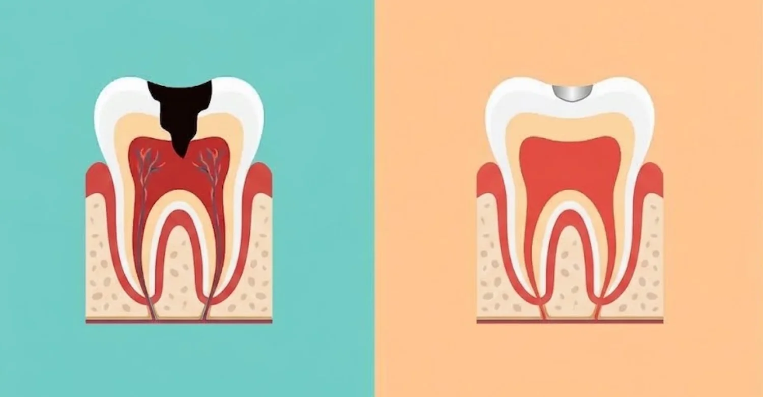 root canal vs filling1